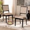Baxton Studio Gideon ModernSand Fabric Upholstered and Dark Brown Finished Wood Dining Chair Set(2PC) PR 195-2PC-12144-ZORO - alternate 1